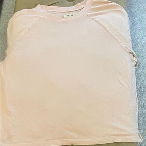Madewell Light Pink Raglan Sleeve Top